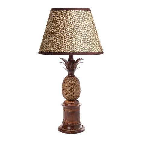 BERMUDA Pineapple Table Lamp Base Brown