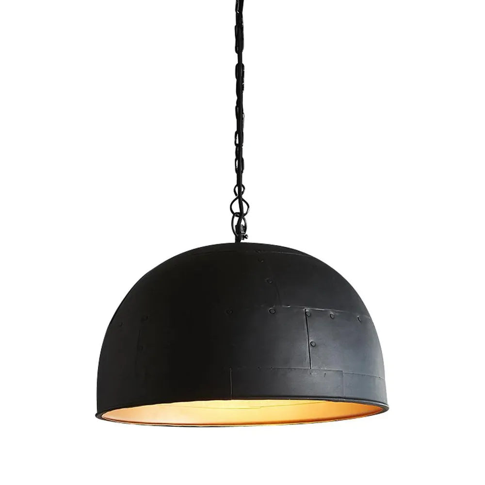 Noir Pendant Black with Gold Interior - Small